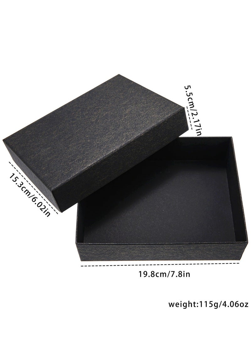 3pcs سادة ساعة جناح، الفاخرة أنيقة مع تقويم ساعة الكوارتز + عطر + النظارات، مناسبة له هدية عيد ميلاد مثالية - Image 3